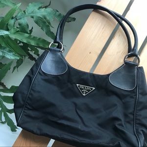 Vintage Black Prada Shoulder Bag